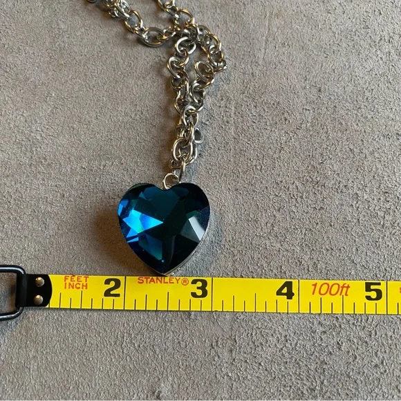 Blue Heart Necklace - Picture 3 of 9